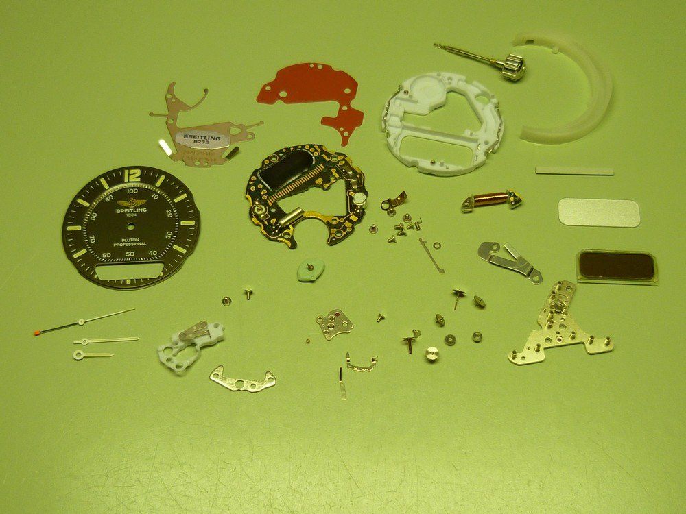 Réparation montre mouvement à quartz