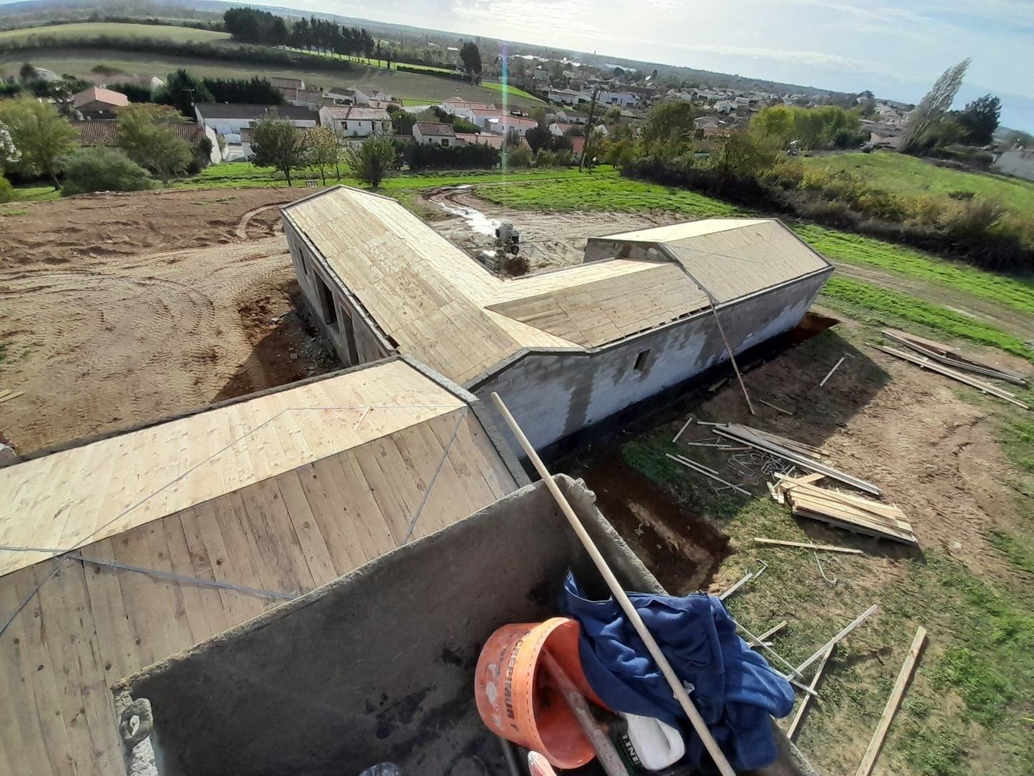 Batîment de ferme en rénovation