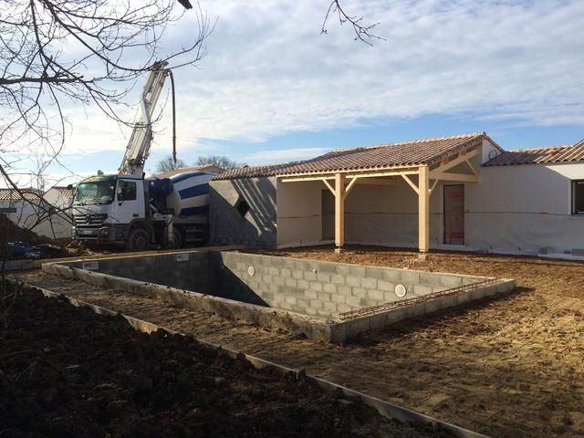 Fondations piscine enterrée