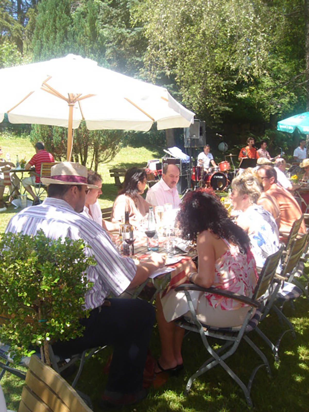 Jubiläum auf der Garten-Terrasse