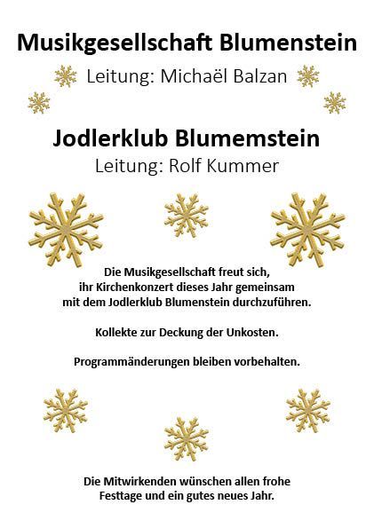 Musikgesellschaft Blumenstein