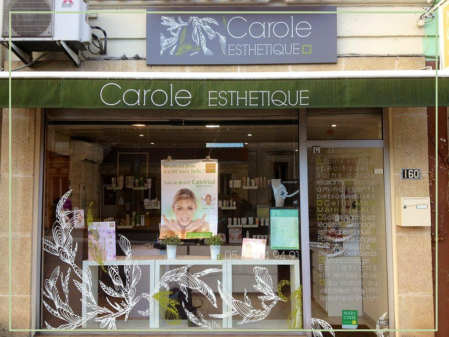 Devanture de votre institut, Carole Esthétique