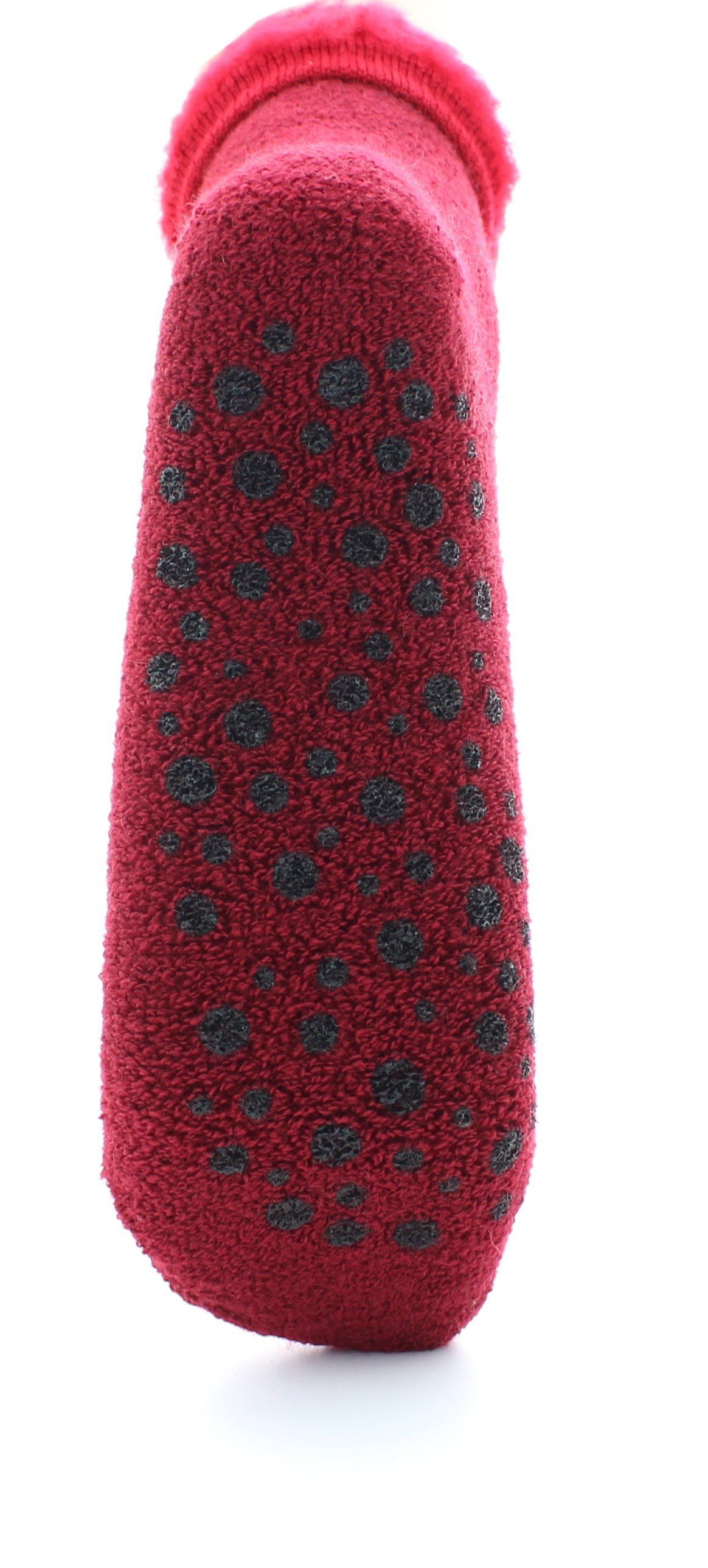 Chaussettes à pois rouge