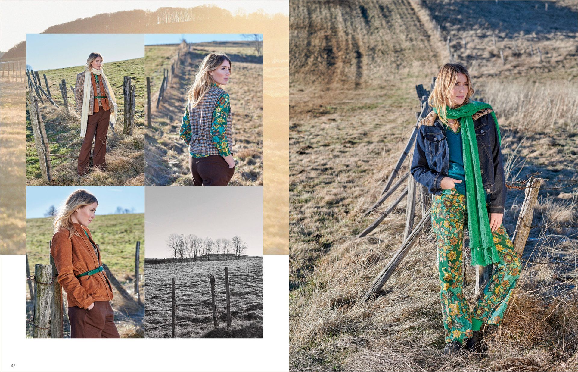 Tenues vertes et marron