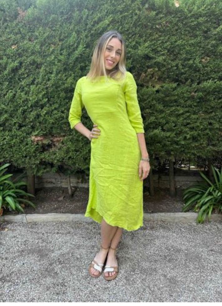Robe vert anis