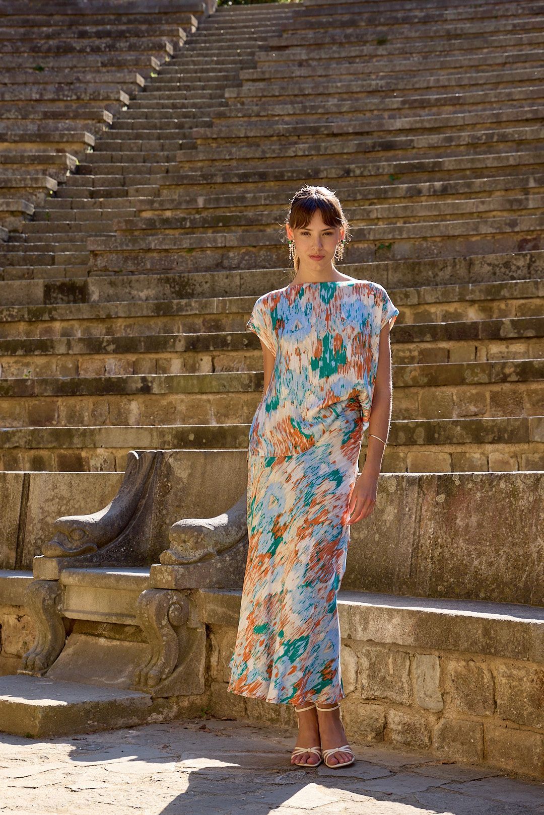 Pull à spirale marron