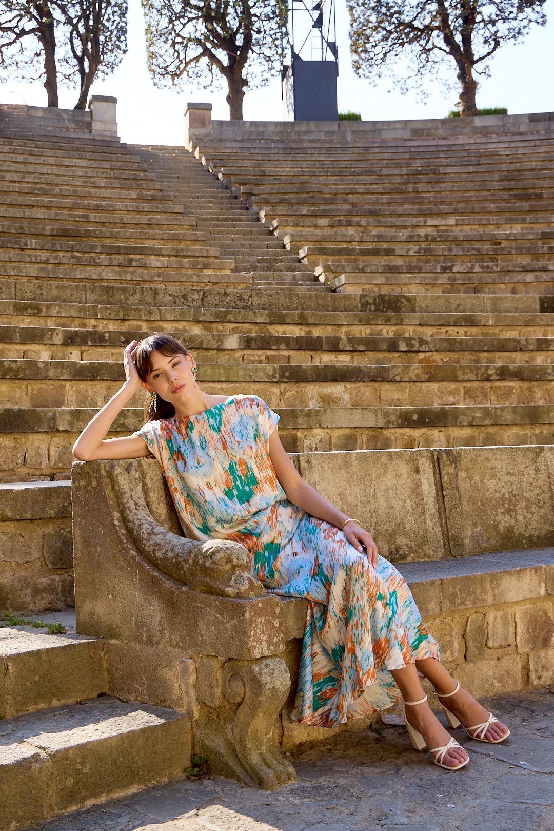 Manteau long bleu marine