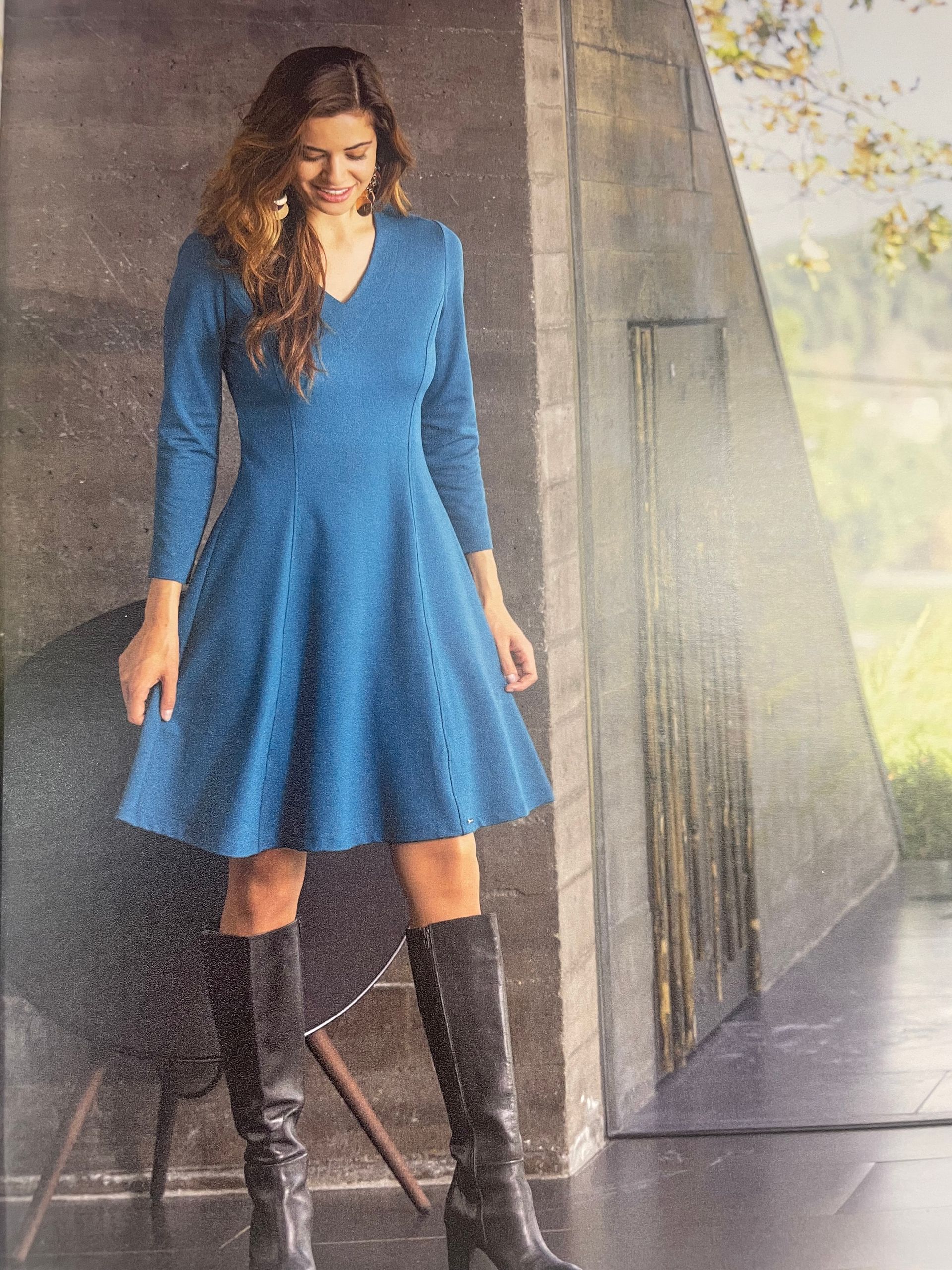 Robe patineuse bleue