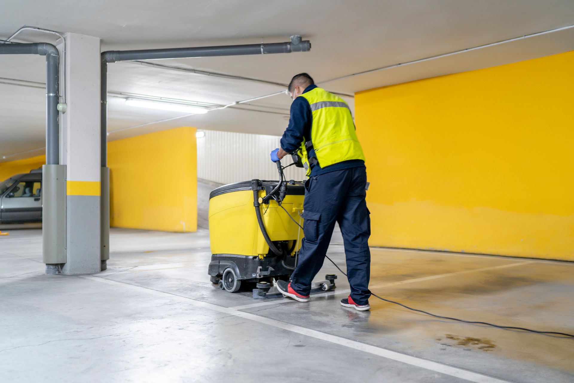 Nettoyage de béton ou béton ciré