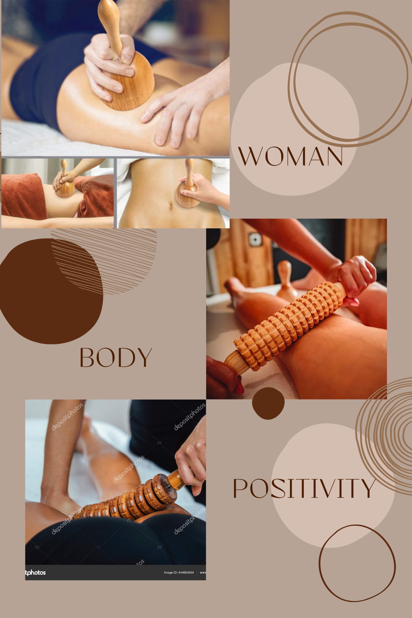 Affiche avec des massages de madérothérapie.