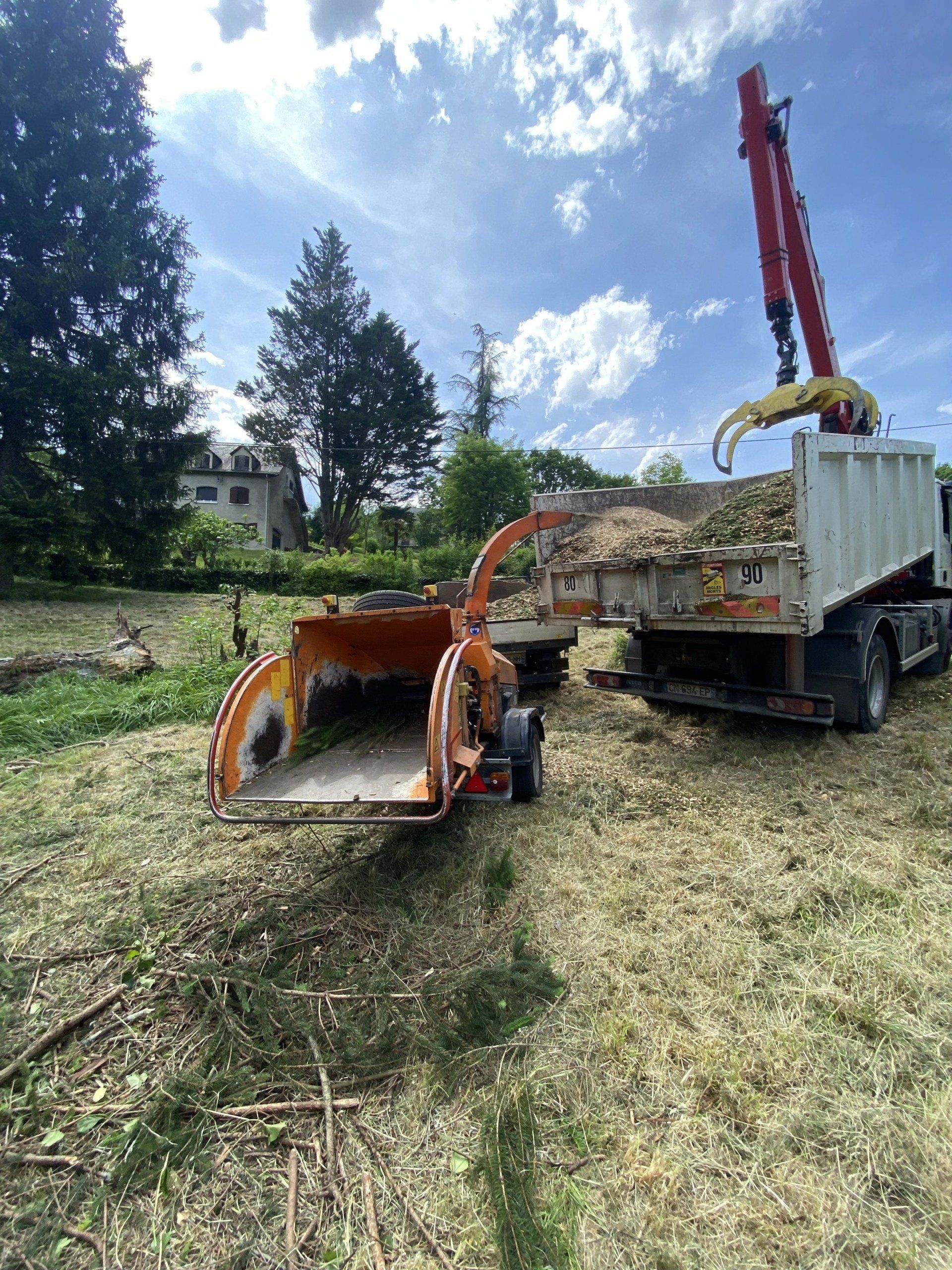 Broyage & évacuation des déchets