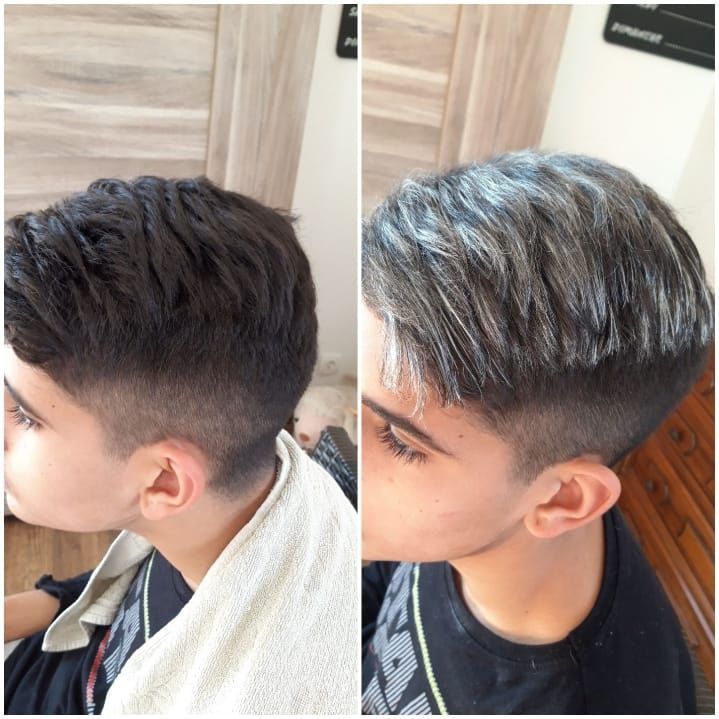 Avant/après coupe garçon