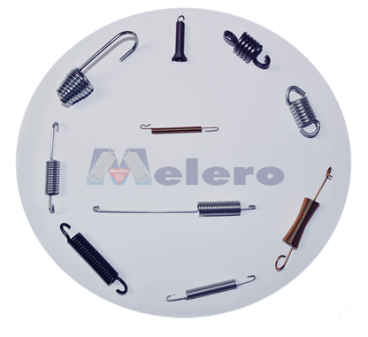 Un círculo de diferentes tipos de resortes con la palabra melero en la parte inferior.