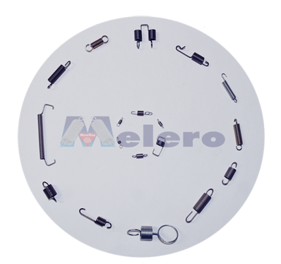 Un círculo blanco con melero escrito en él