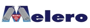 Un logotipo azul y blanco para una empresa llamada melero