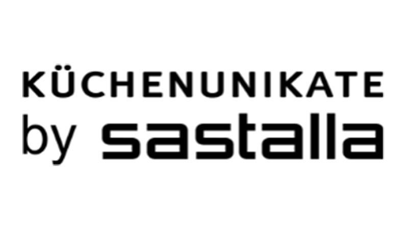 Ein schwarz-weißes Logo für Kuchenunikate von sastalla