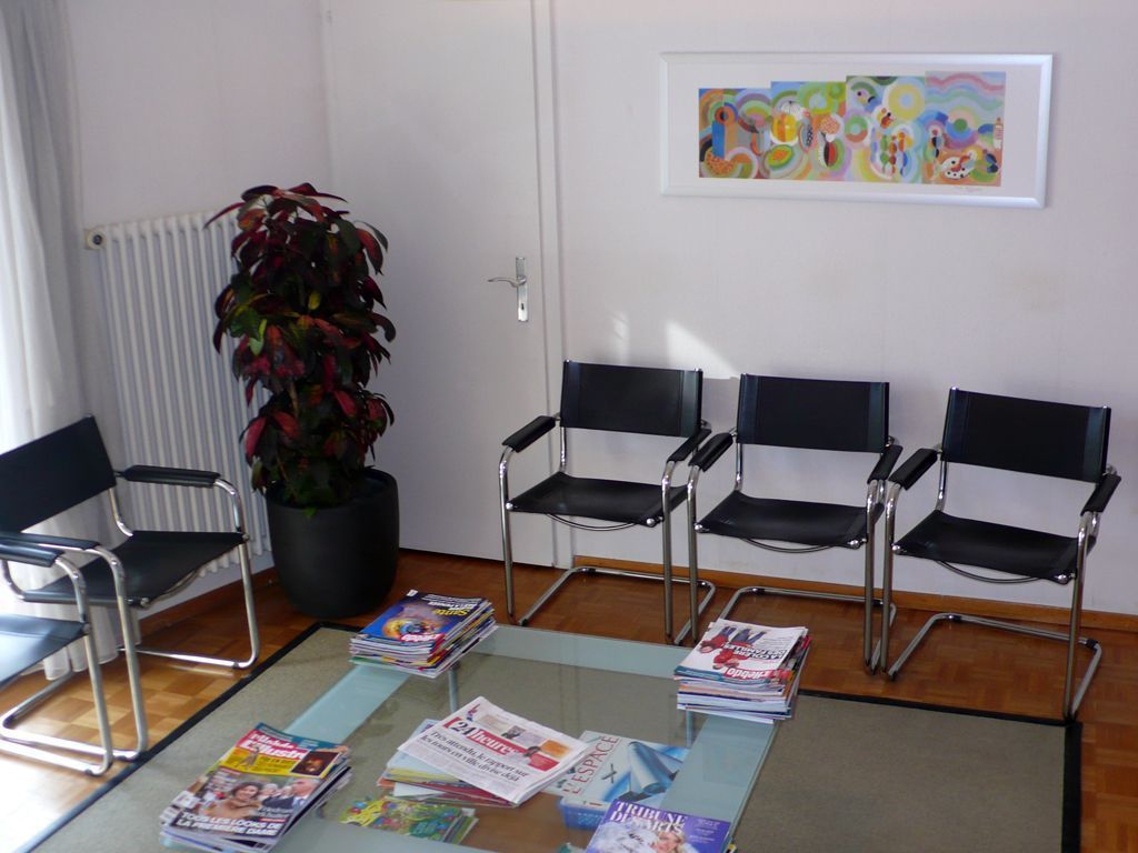 Salle d'attente du cabinet - Docteur Jéquier Vincent - Lausanne