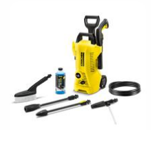 Un nettoyeur haute presion jaune