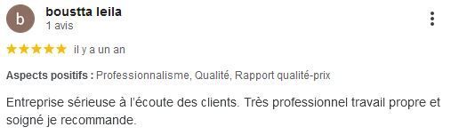 Avis Google d'un client (7)