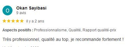 Avis Google d'un client (2)