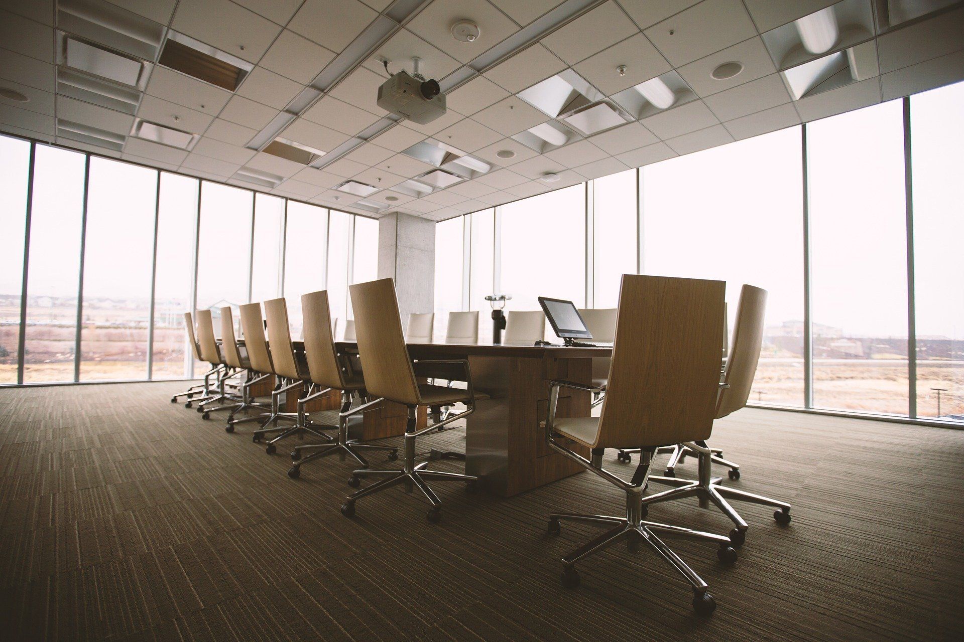 Salle de conférences à désinfecter