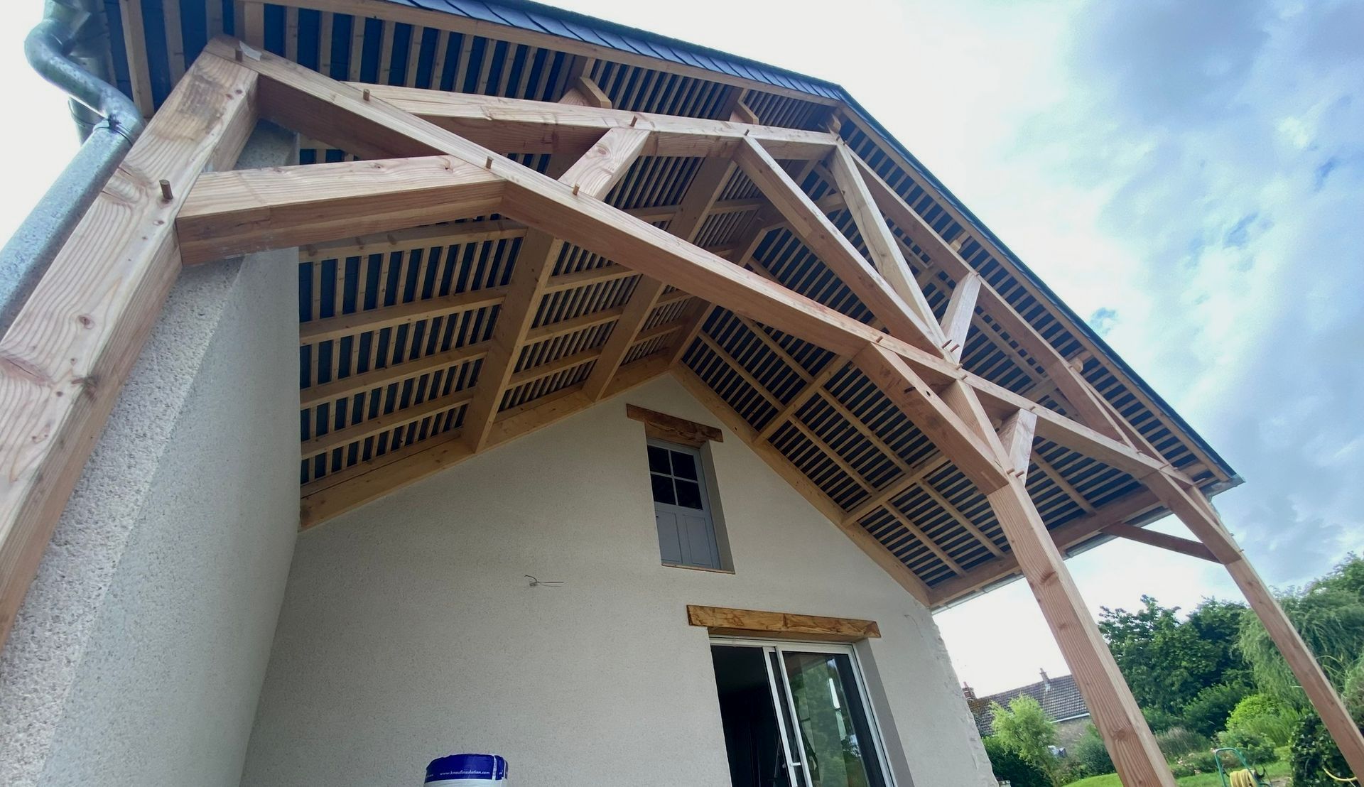 Isolation sous un toit.