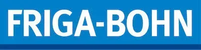 Un cartel azul que dice friga-bohn.
