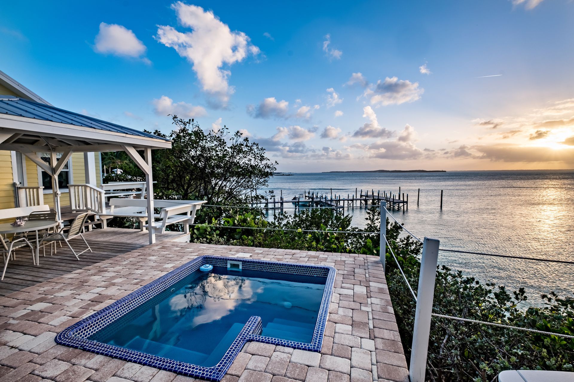 Plunge pool overlooking Sea of Abaco