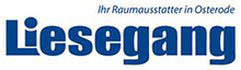 Logo for Liesegang, a Raumausstatter in Osterode, in blue text on white background.