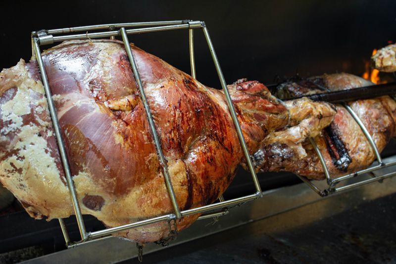 Cuisse de veau à la broche