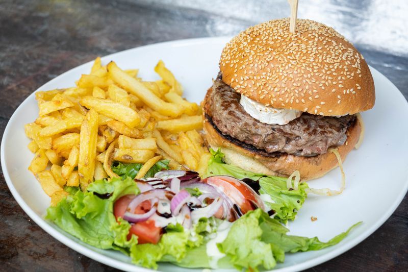 Hamburger frites