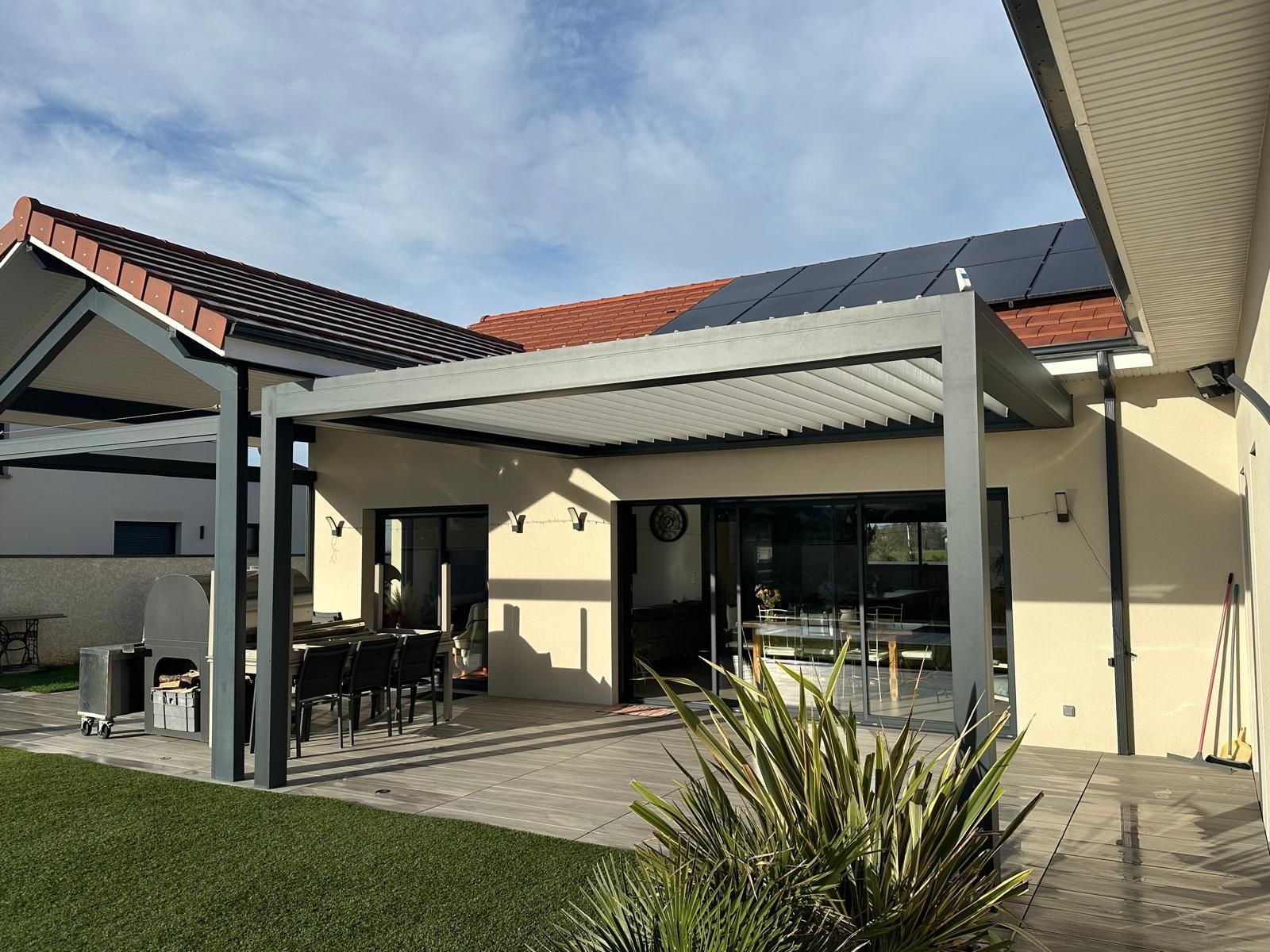 Pergola bioclimatique à Demptézieu