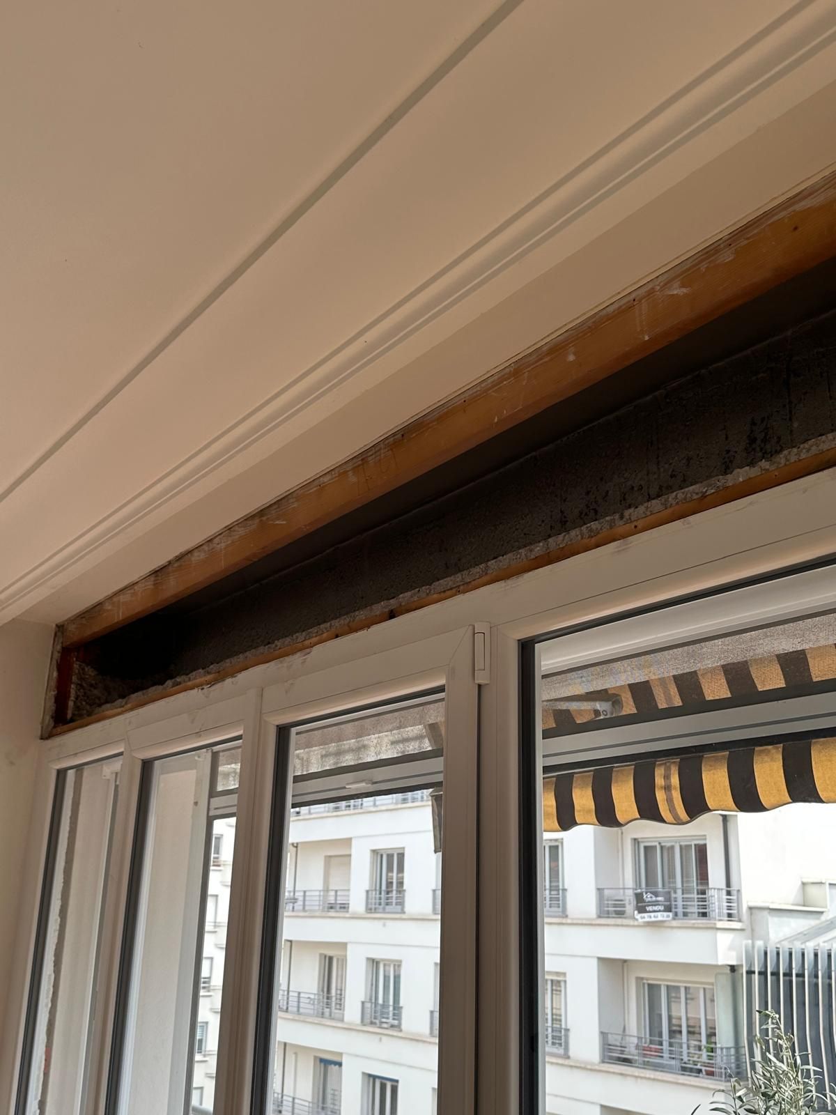 Caisson vide d'un volet roulant