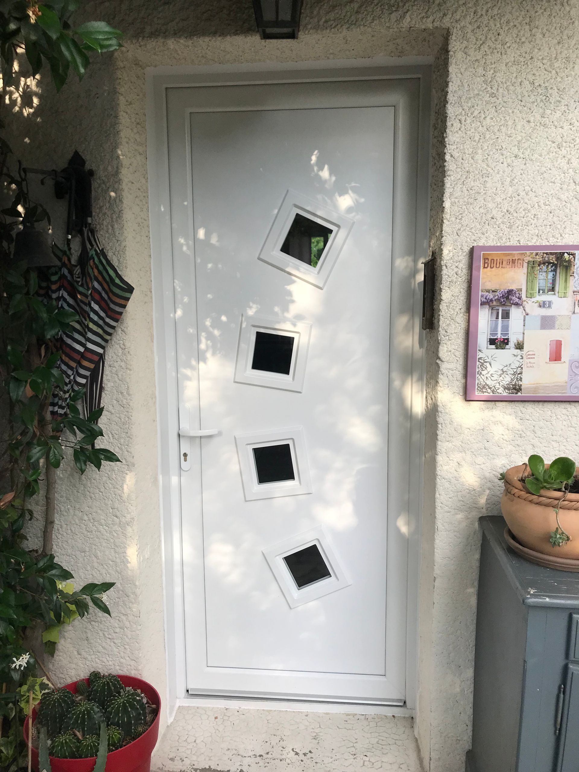 Porte d'entrée PVC 