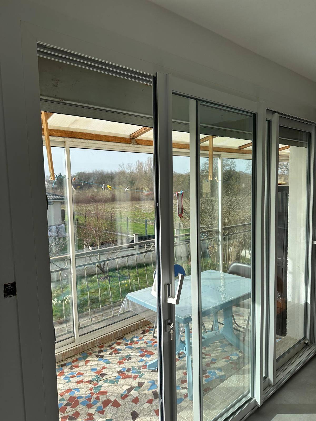 coulissant trois vantaux PVC