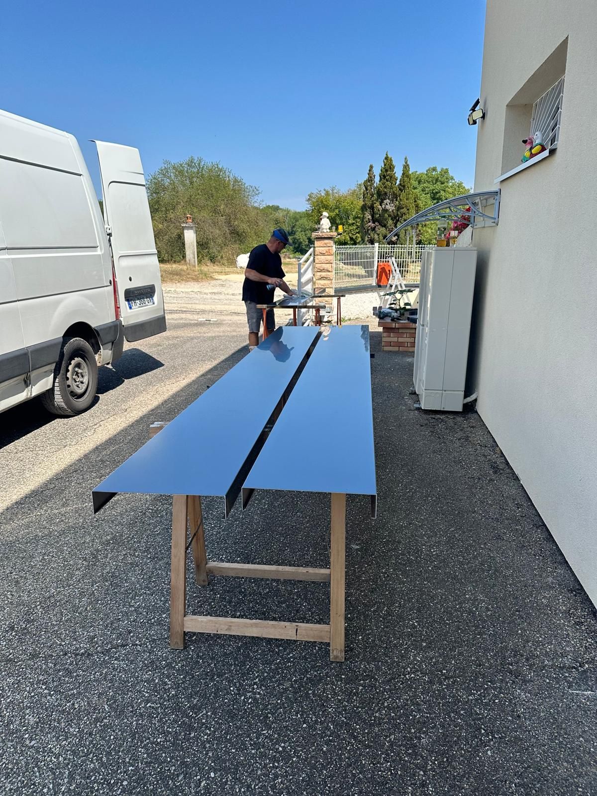 couvertine alu grise
