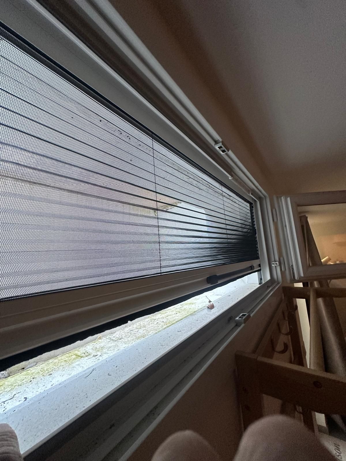 Moustiquaire plissée horizontale