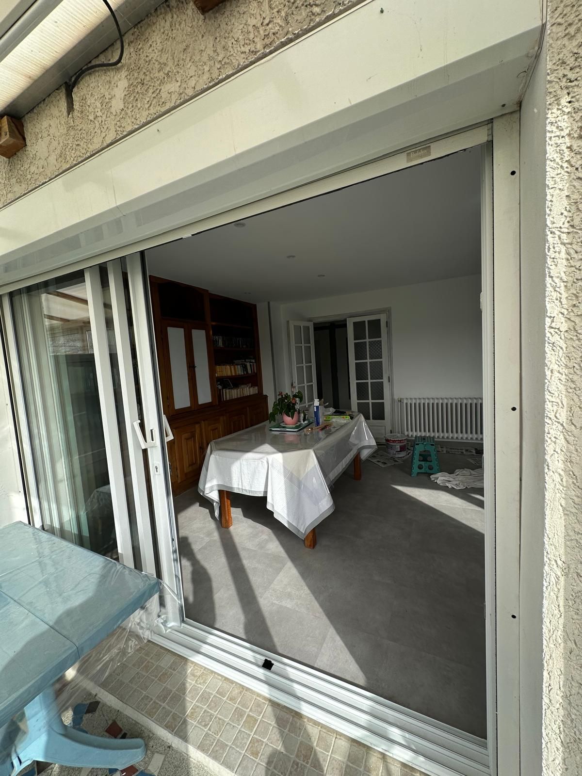 Coulissant tri rails