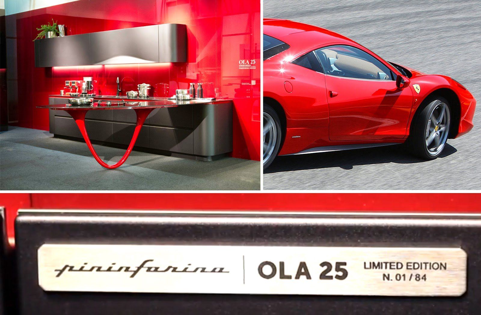 Cuisine couleur ferrari