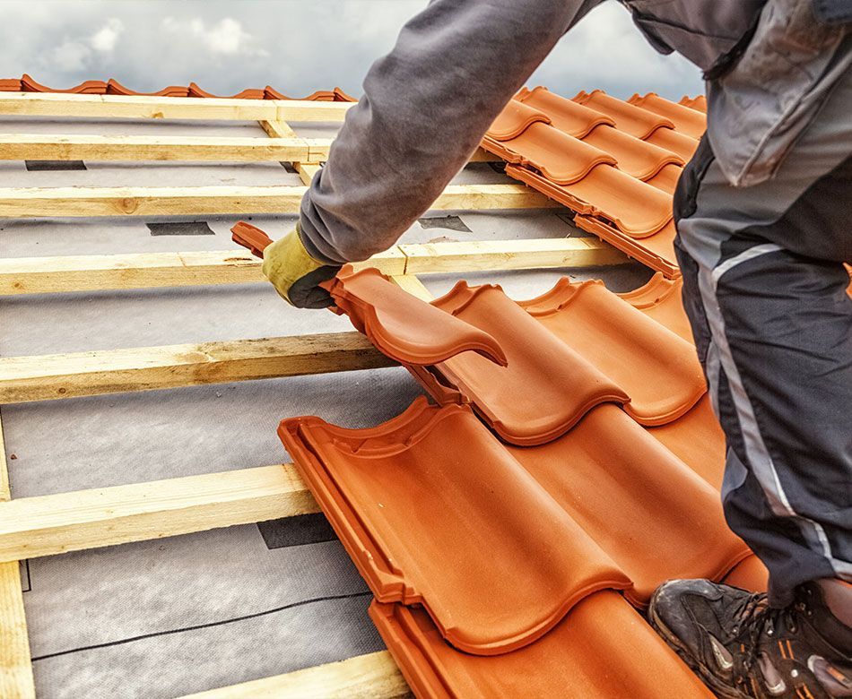 Pose de tuiles neuves par un professionnel