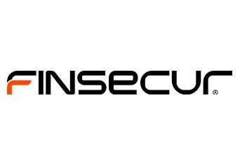 Logo Finsecur en noir et orange sur fond blanc