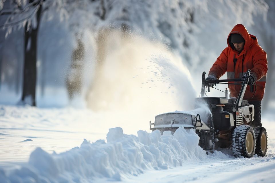 Schnee wird geräumt