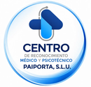Logo circular azul y blanco de Centro de Reconocimiento Médico y Psicotécnico Paiporta, S.L.U.