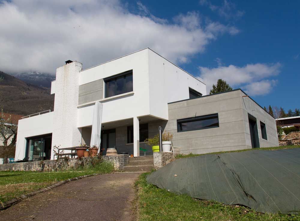 Maison avec extension en cours de travaux