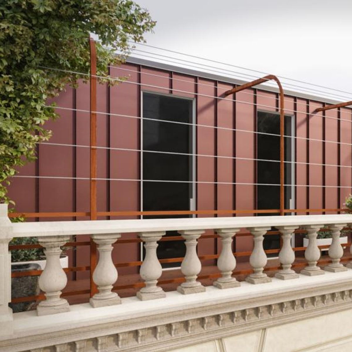 Aménagement extérieur d'un toit terrasse