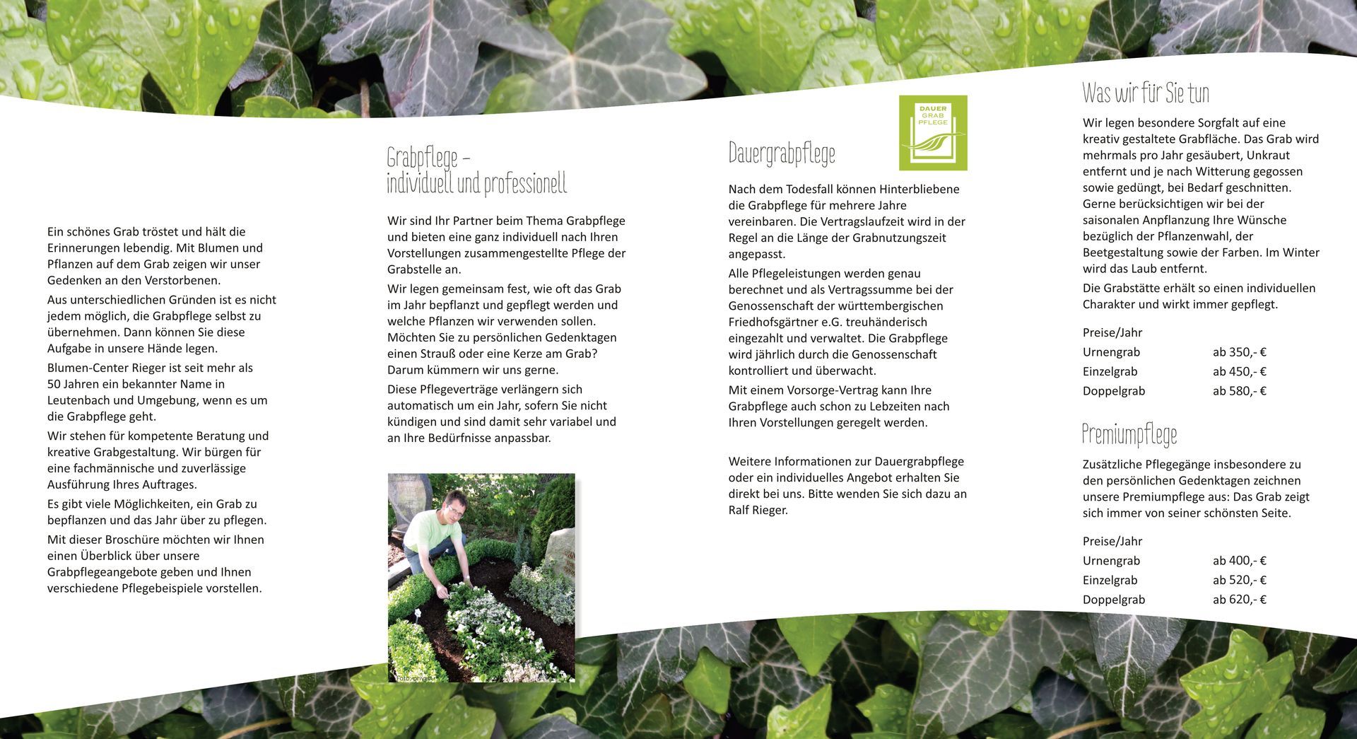 Flyer Blumencenter Rieger