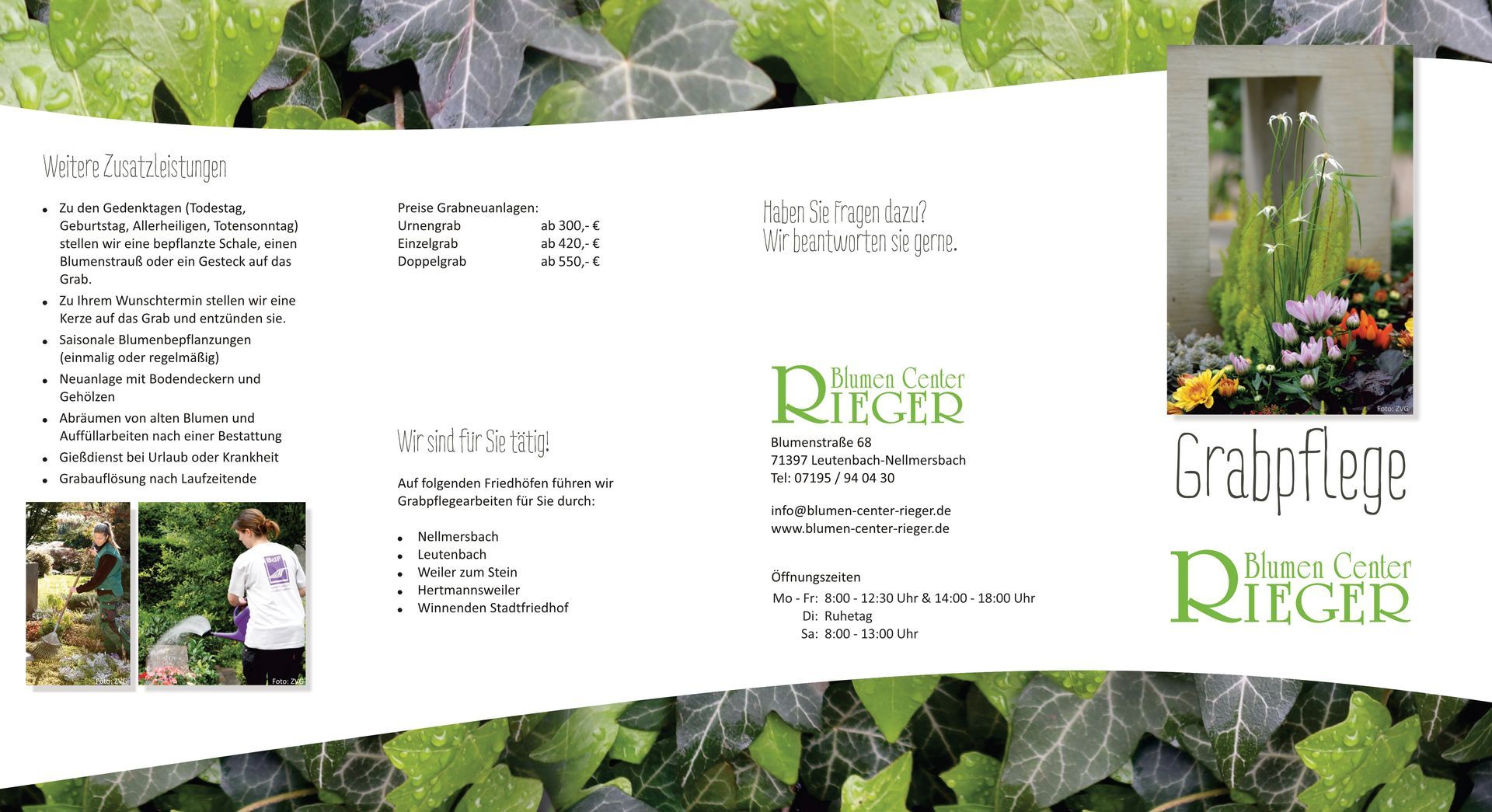 Flyer Blumencenter Rieger
