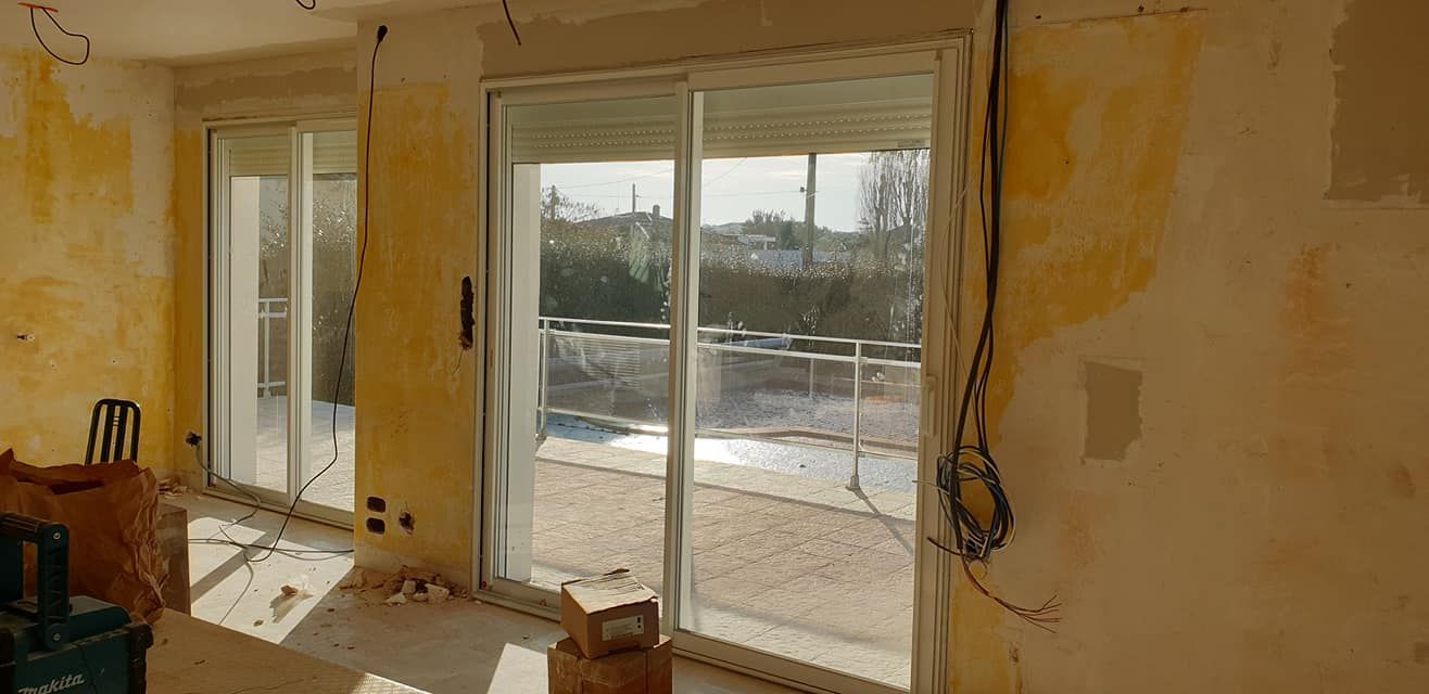 Pose de baies vitrées