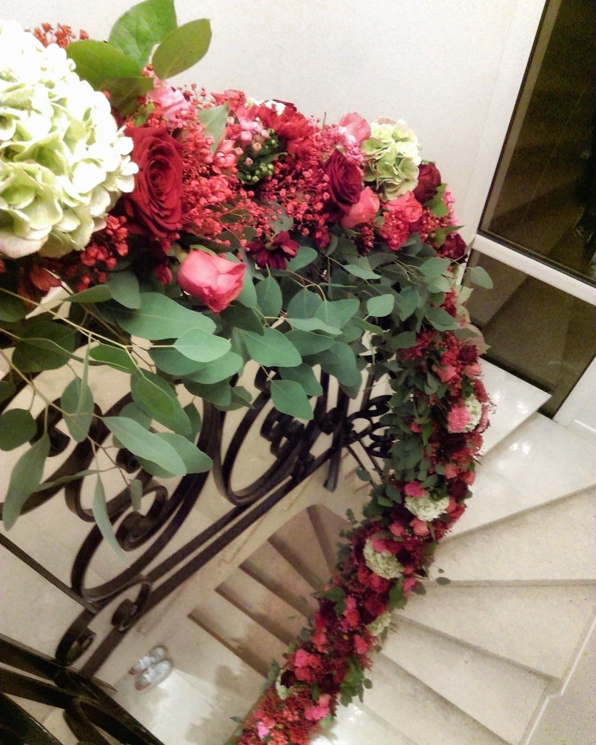 Décoration de rampe d'escalier