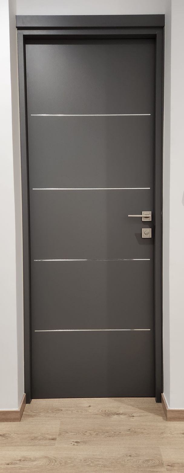 Bloc porte avec insert inox